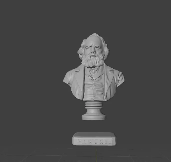 Mikhail Alexandrovich Bakunin 3D print model_23