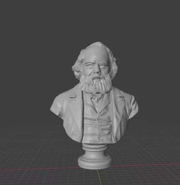 Mikhail Alexandrovich Bakunin 3D print model_11