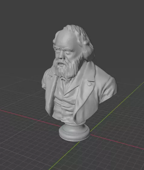 Mikhail Alexandrovich Bakunin 3D print model_4