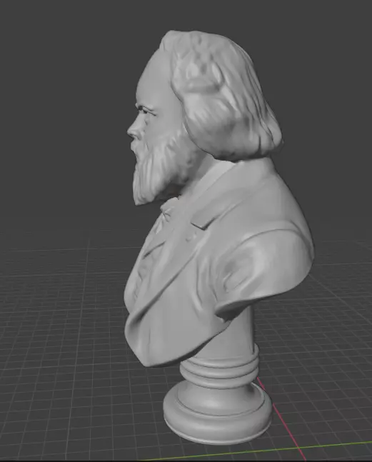 Mikhail Alexandrovich Bakunin 3D print model_2