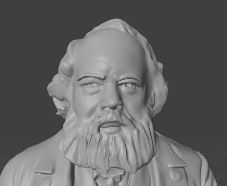 Mikhail Alexandrovich Bakunin 3D print model_13
