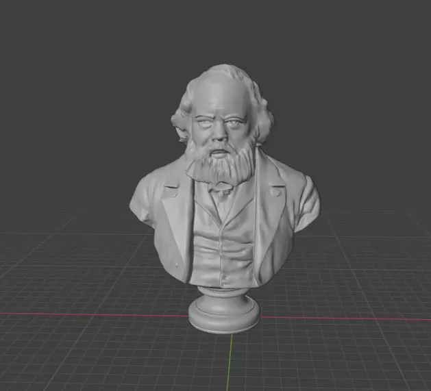 Mikhail Alexandrovich Bakunin 3D print model_5