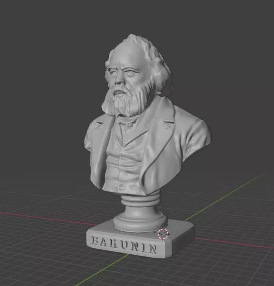 Mikhail Alexandrovich Bakunin 3D print model_20