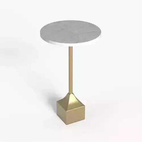 Norah Accent Table white marble