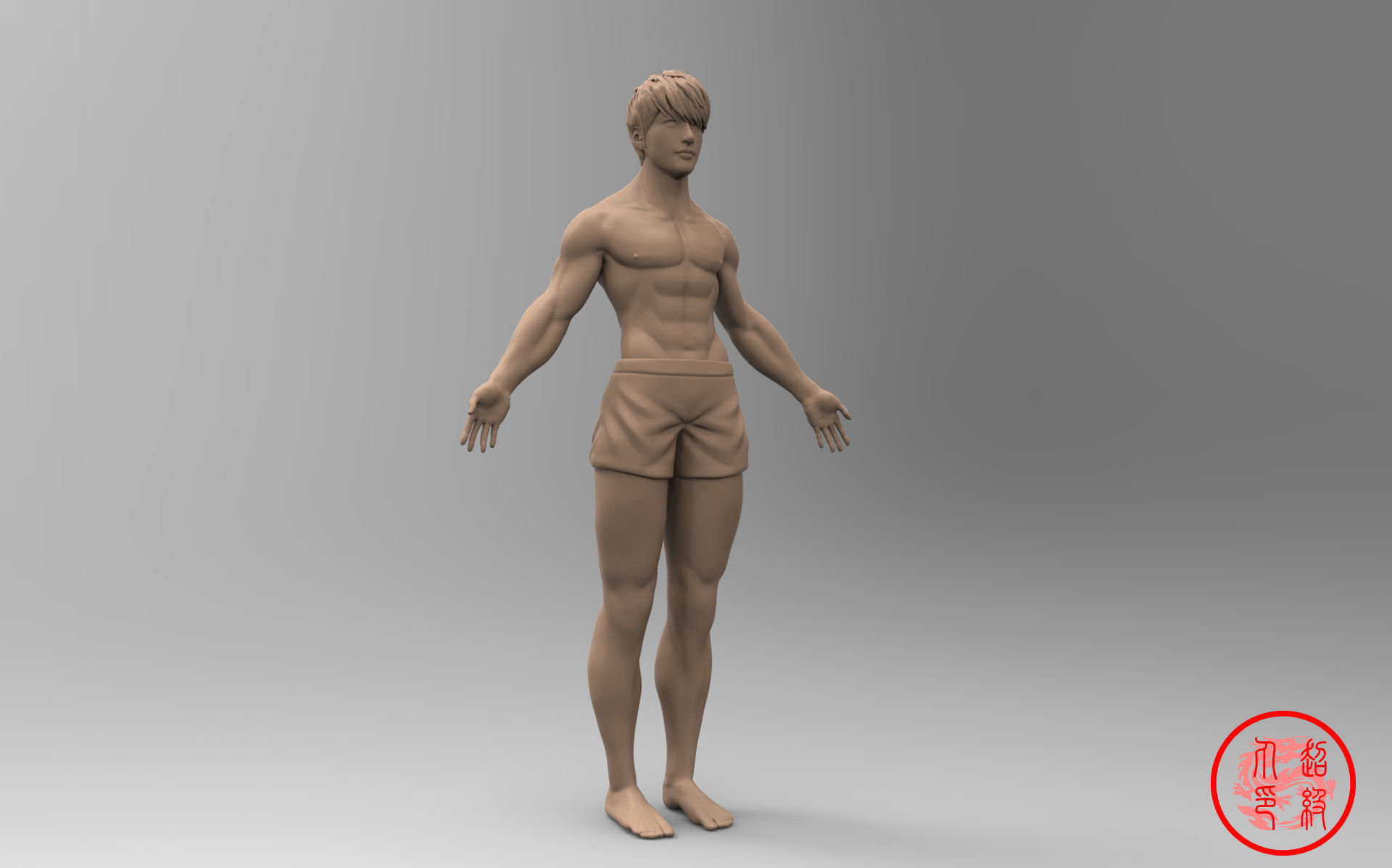 The handsome boy in Asia 3D print model_1