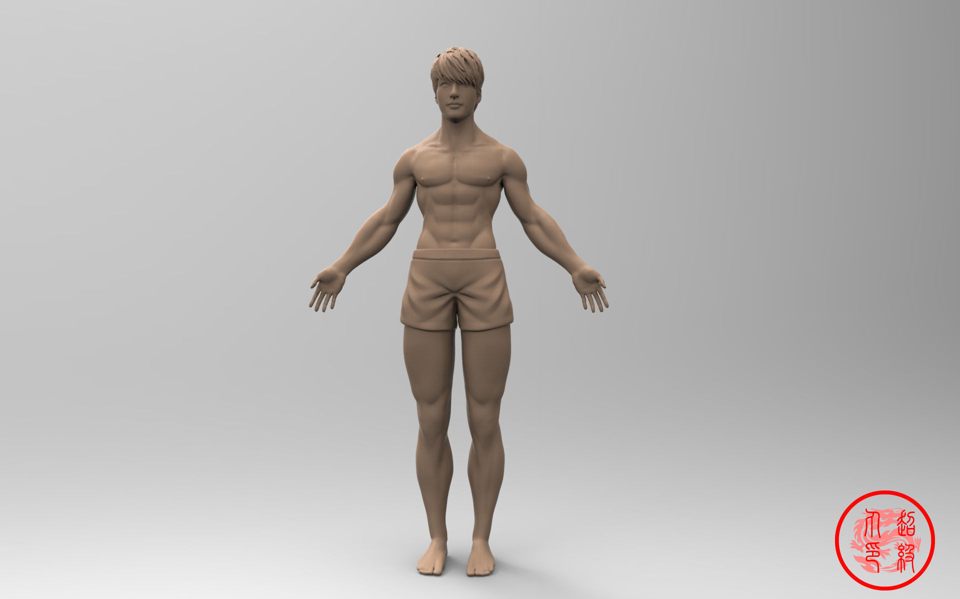The handsome boy in Asia 3D print model_4