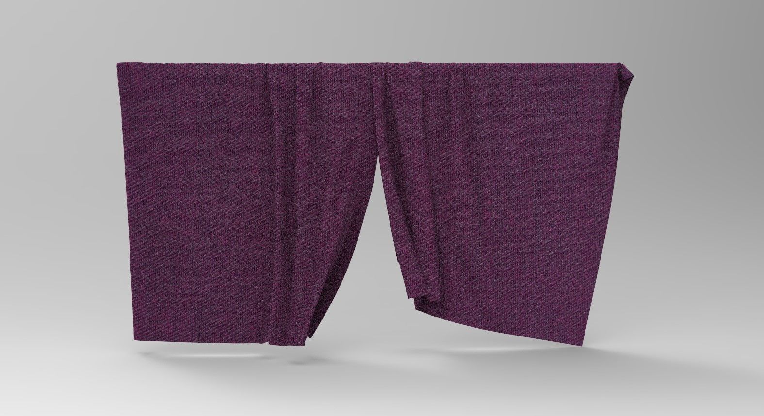 Curtain Cloth 4 Low-poly 3D model_4