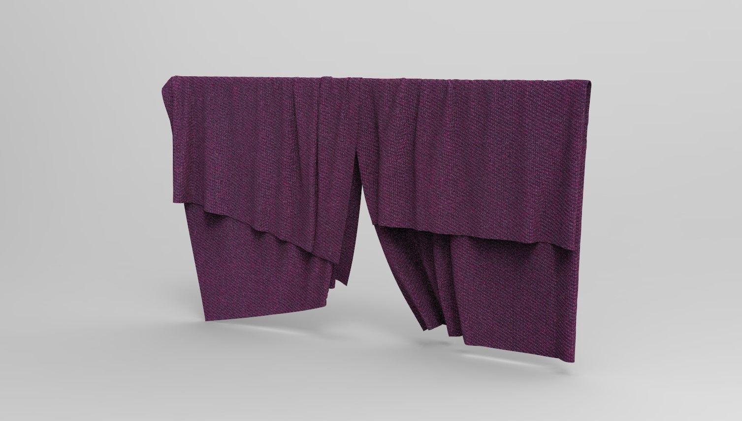 Curtain Cloth 4 Low-poly 3D model_6