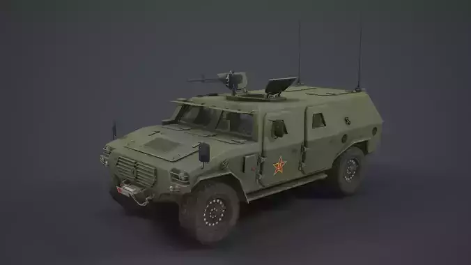 Dongfeng CSK131 Mengshi Low-poly 3D model