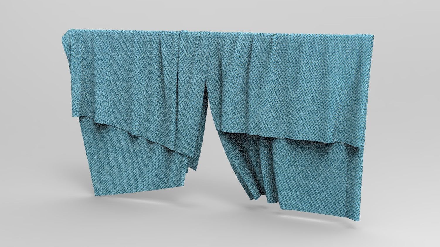 Curtain Cloth 5 Low-poly 3D model_5