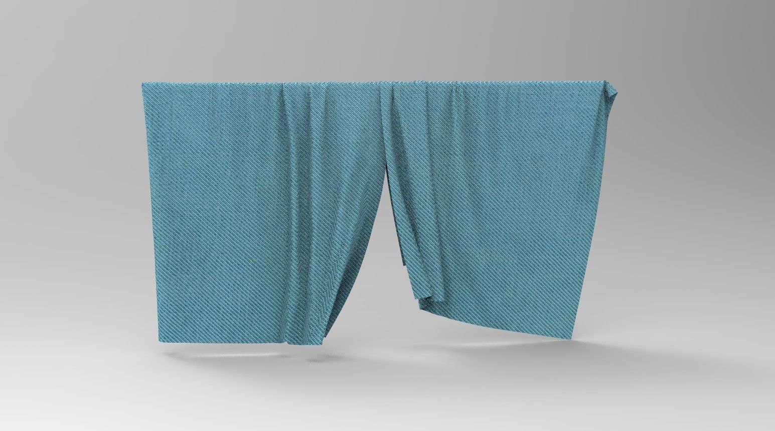 Curtain Cloth 5 Low-poly 3D model_1