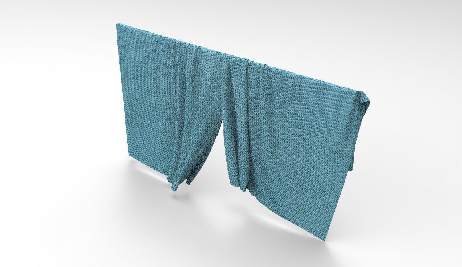 Curtain Cloth 5 Low-poly 3D model_11
