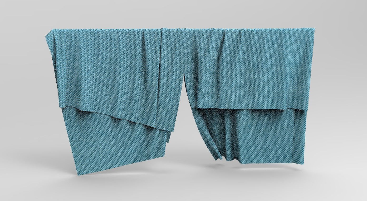 Curtain Cloth 5 Low-poly 3D model_2