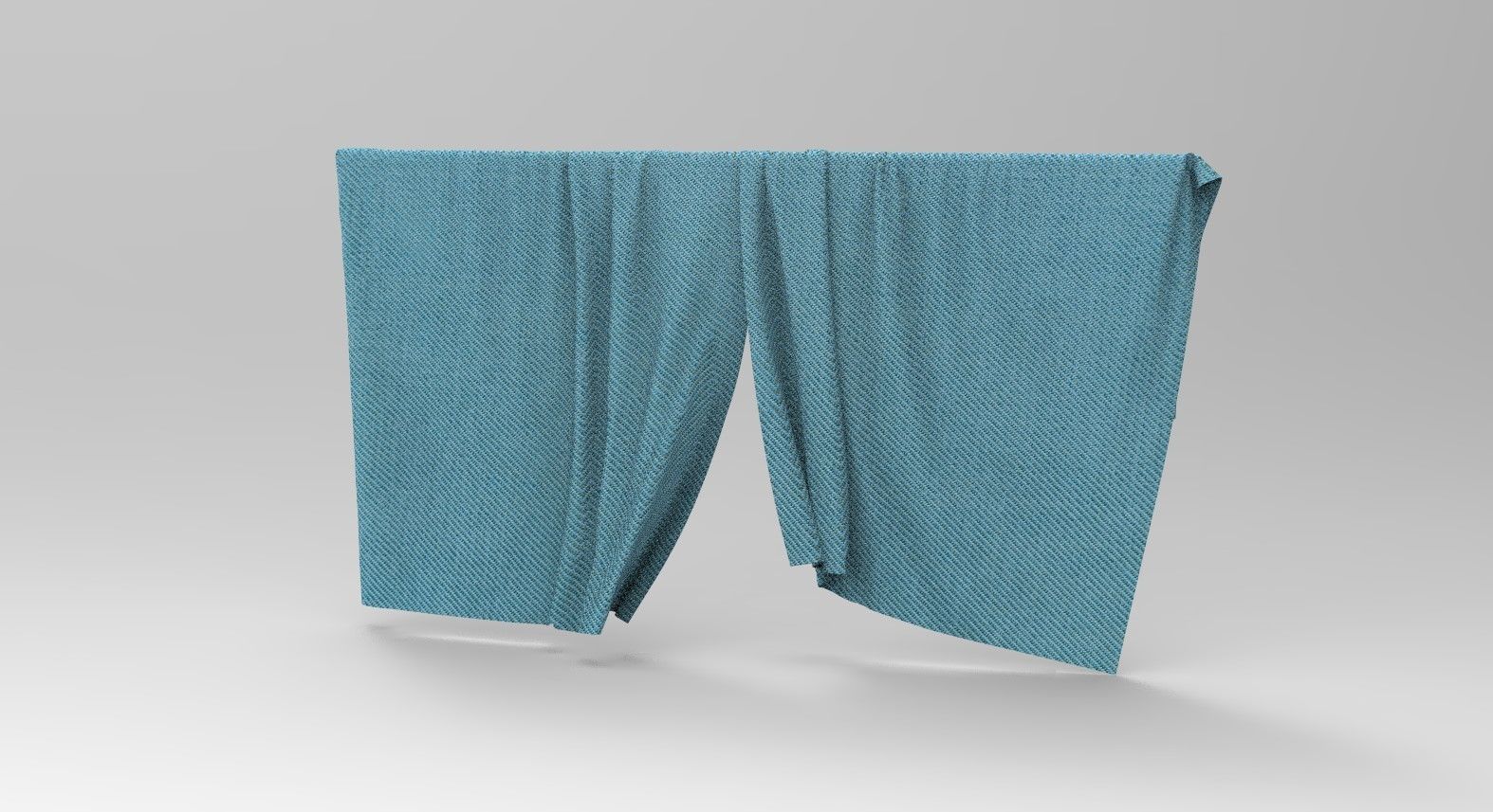 Curtain Cloth 5 Low-poly 3D model_9
