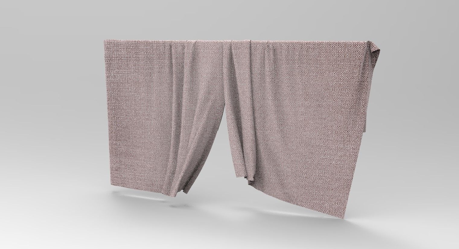 Curtain Cloth 7 Low-poly 3D model_7