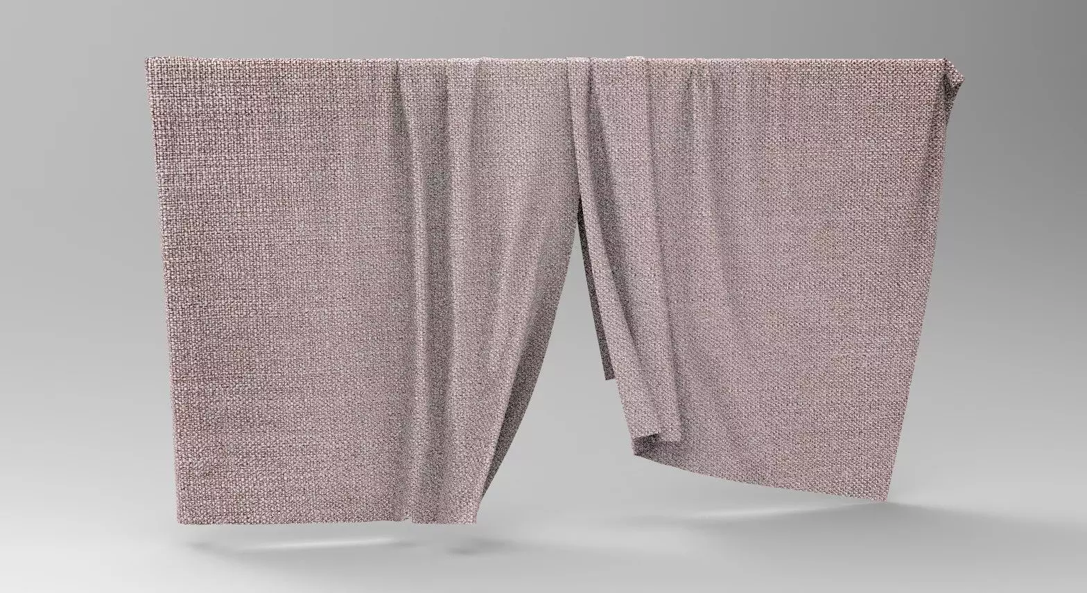 Curtain Cloth 7 Low-poly 3D model_0