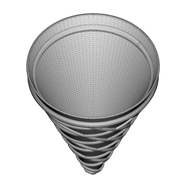 Icecream Wafer Cone 3D print model_3