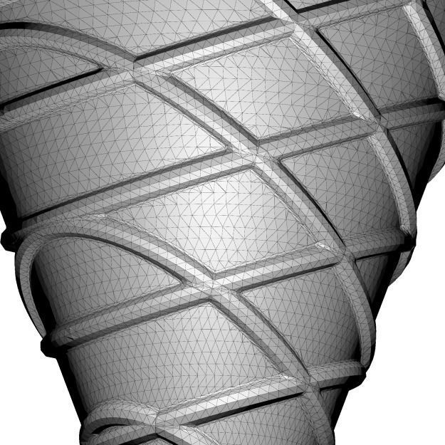 Icecream Wafer Cone 3D print model_4