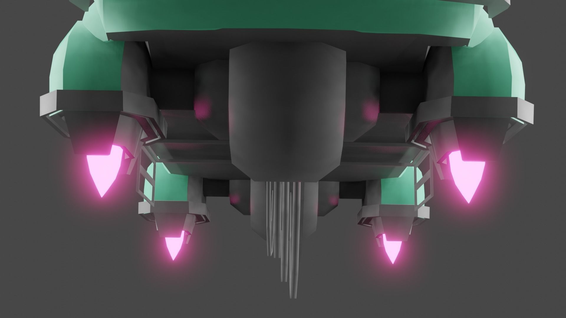 Sci-Fi Car Low-poly 3D model_8