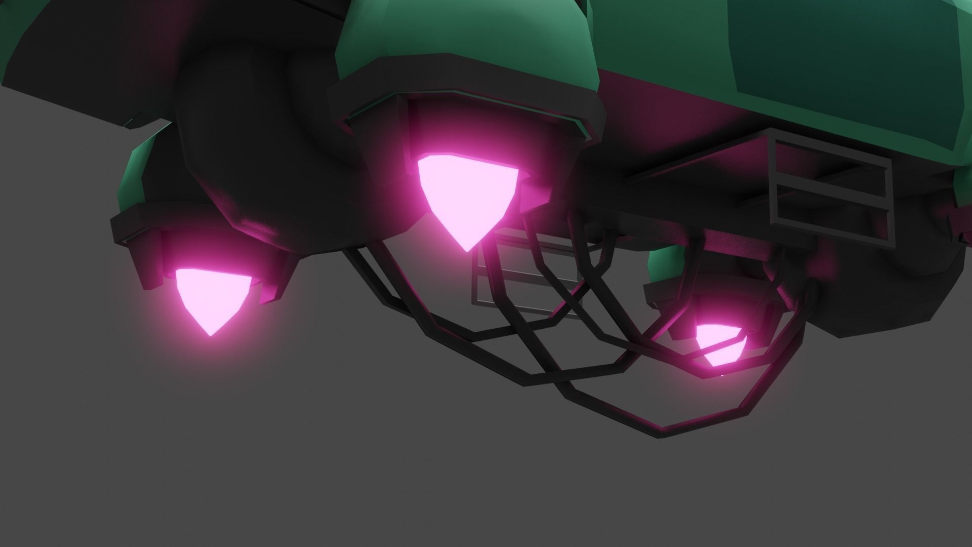 Sci-Fi Car Low-poly 3D model_10