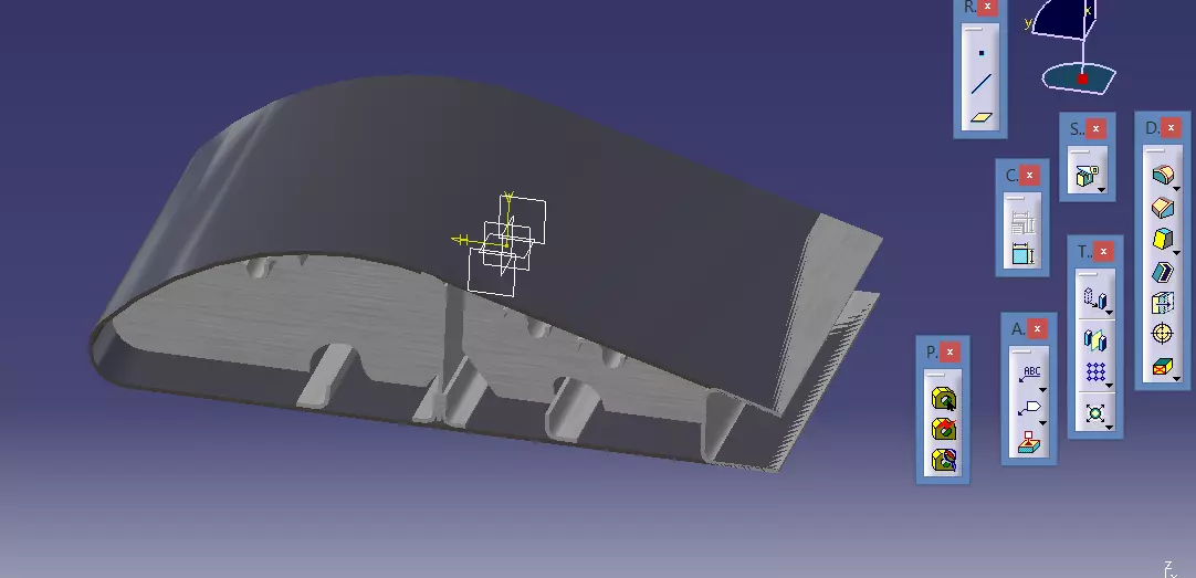 airfoil cad model Free 3D model_0