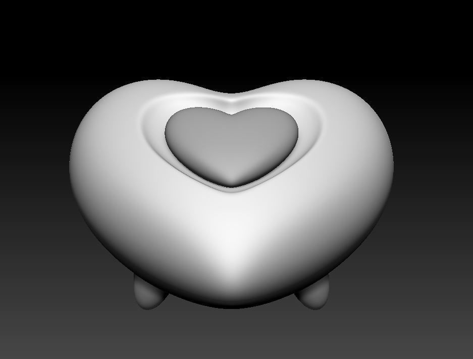 Heart Urn 3D print model_6