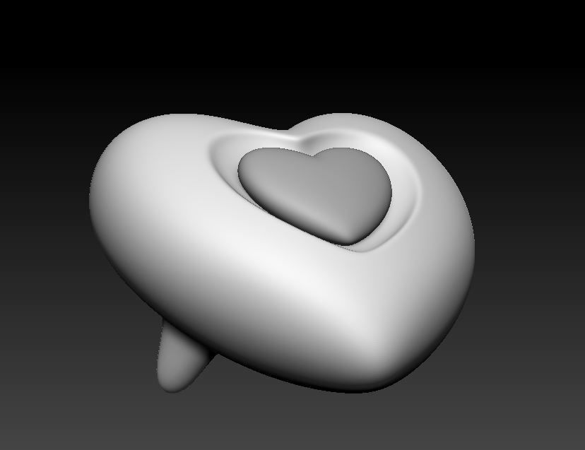 Heart Urn 3D print model_7