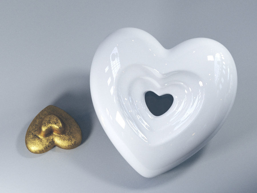 Heart Urn 3D print model_4