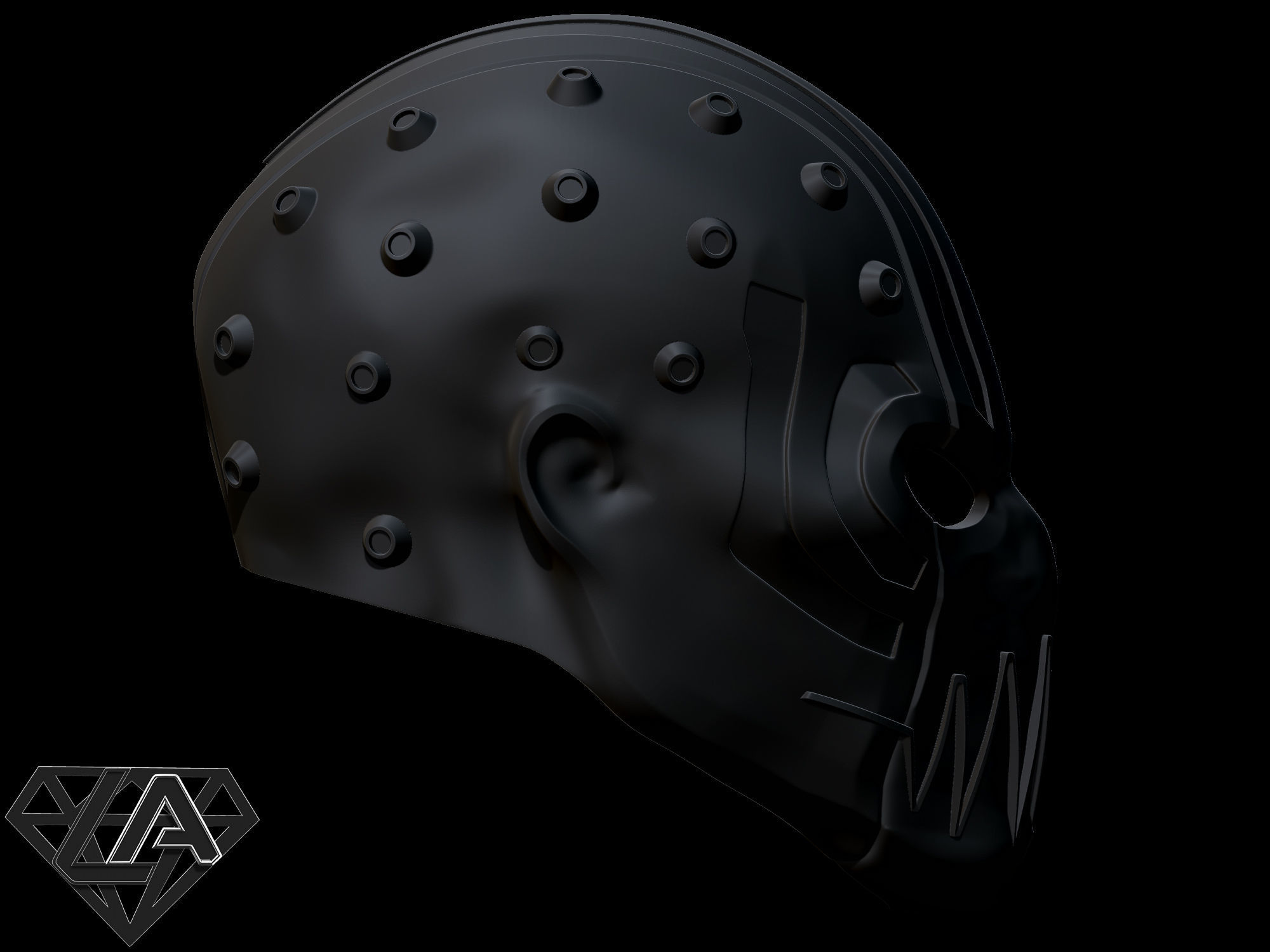 Cybersoul custom helmet 3D print model_5