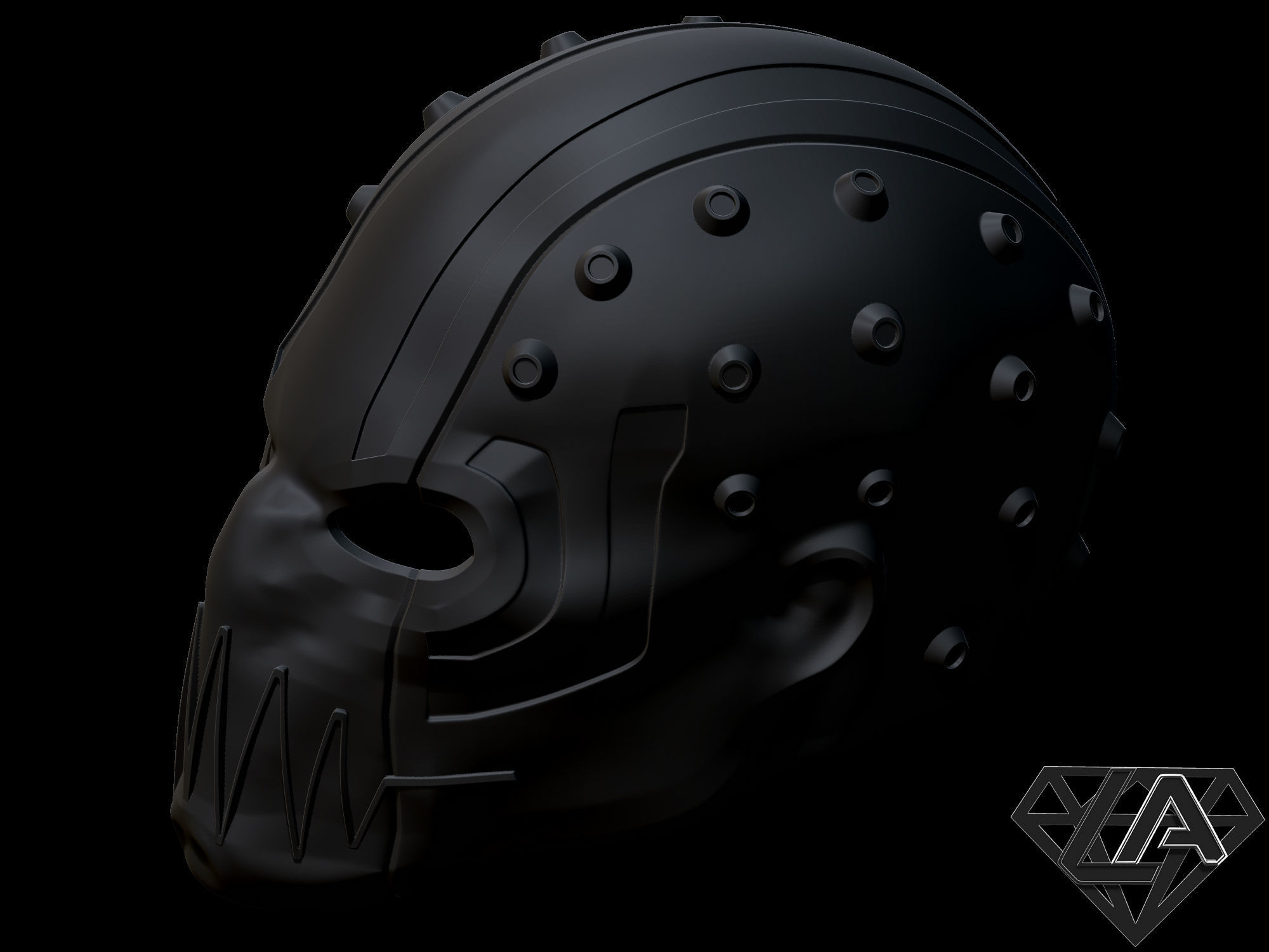 Cybersoul custom helmet 3D print model_9