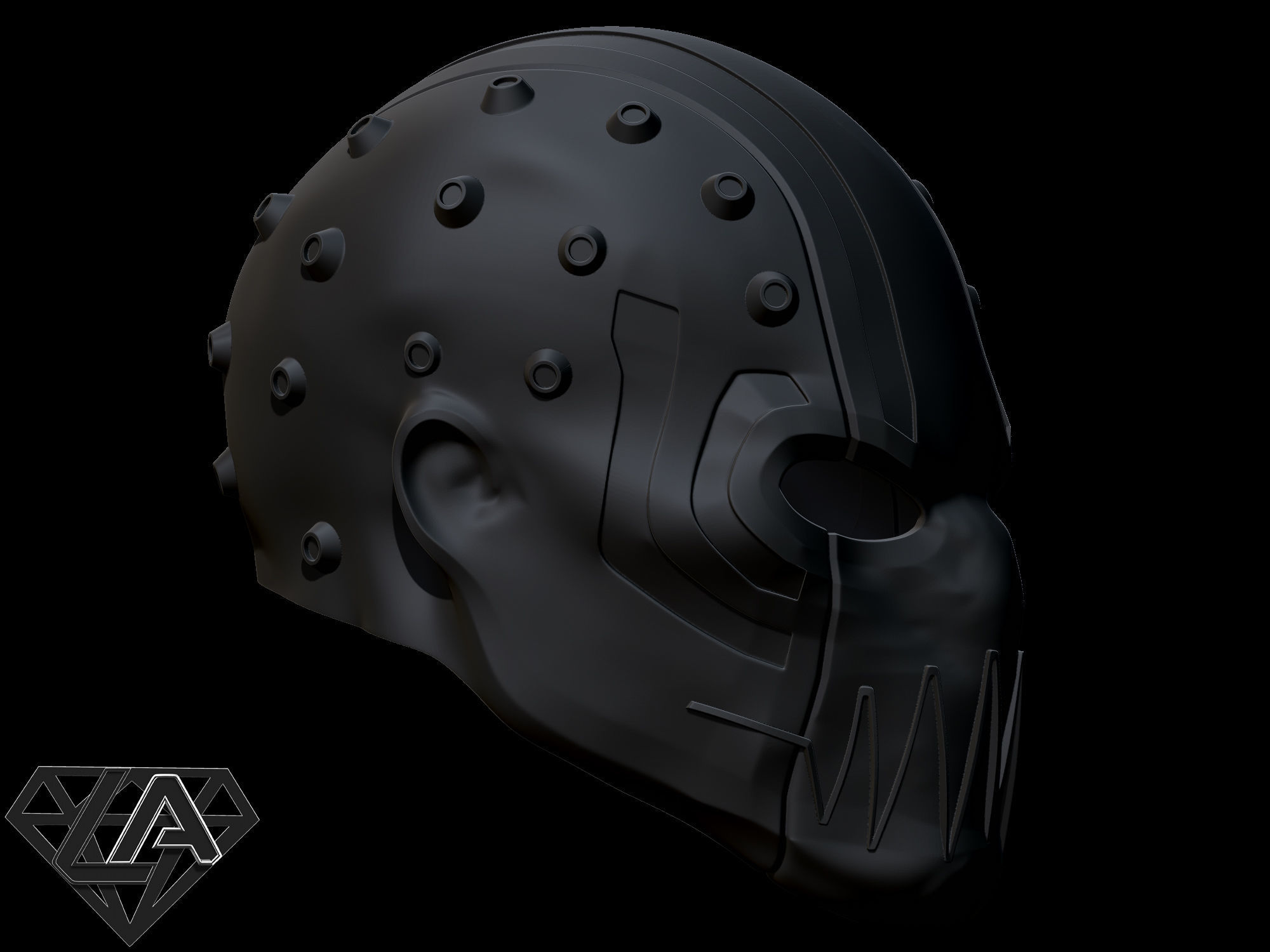 Cybersoul custom helmet 3D print model_3