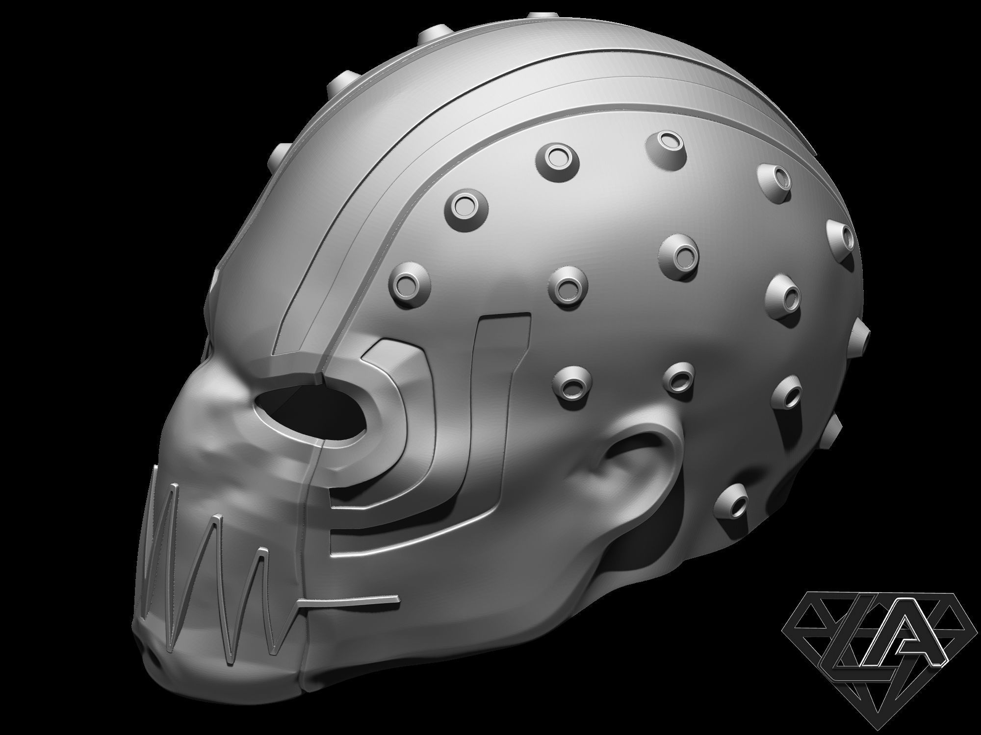 Cybersoul custom helmet 3D print model_8