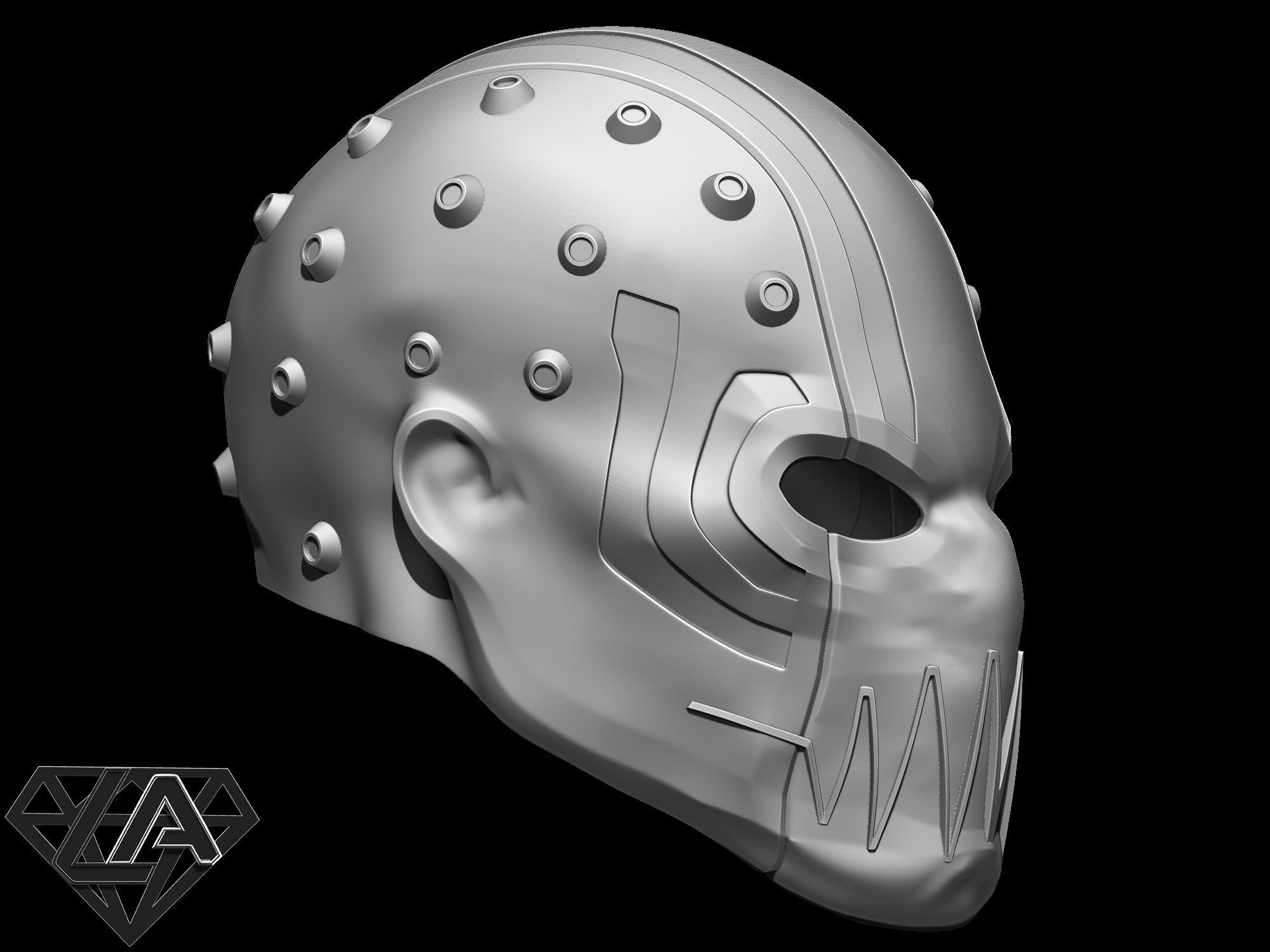 Cybersoul custom helmet 3D print model_2
