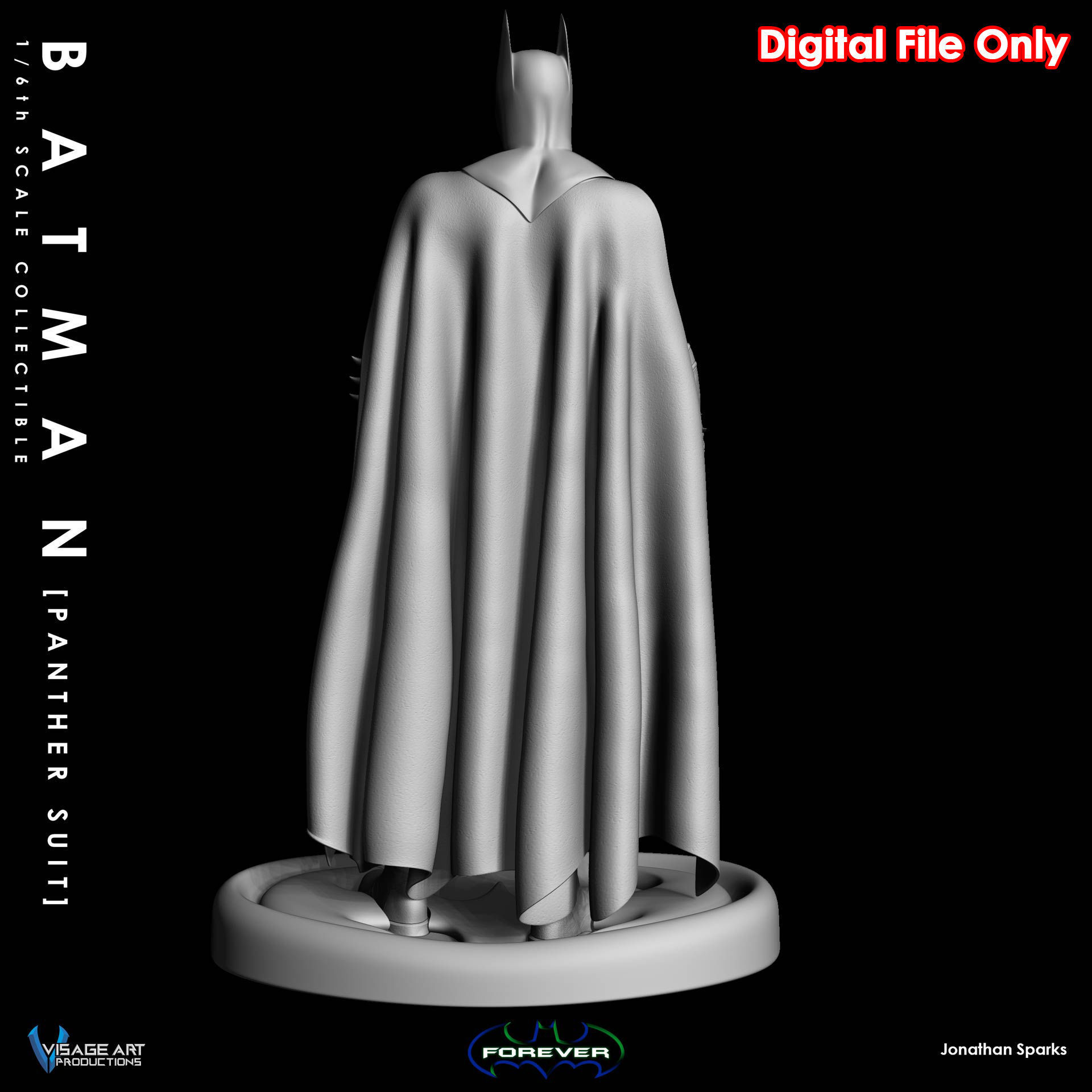 Batman Forever Inspired Panther Suit collectible 3D Print File 3D print model_15