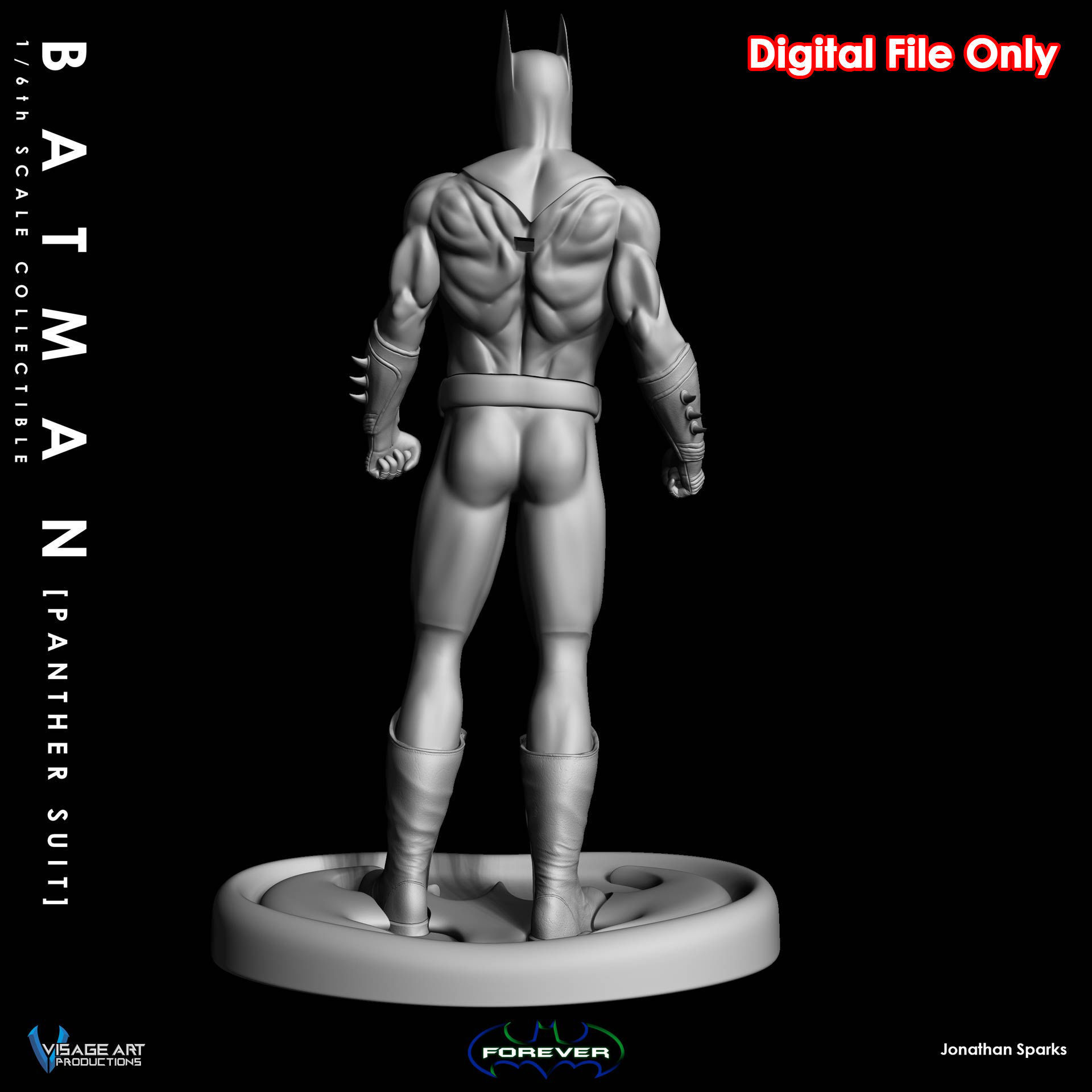 Batman Forever Inspired Panther Suit collectible 3D Print File 3D print model_16