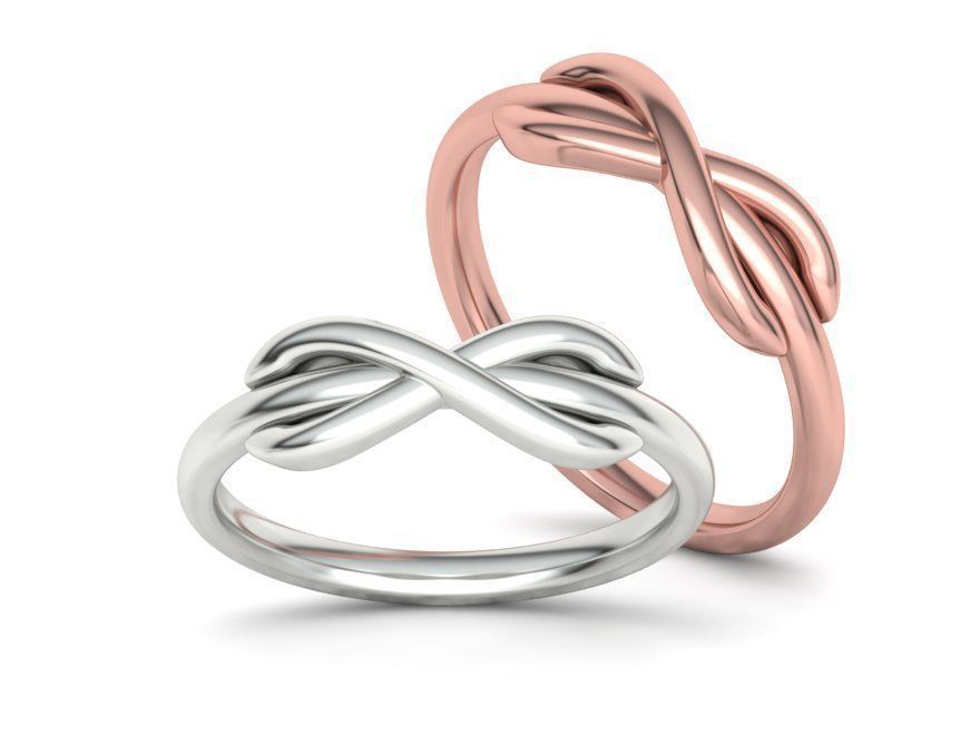 Infinity Knot Ring T-style 3dmodel 3D print model_3