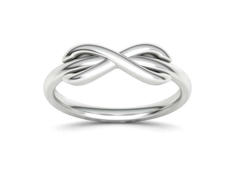 Infinity Knot Ring T-style 3dmodel 3D print model_6