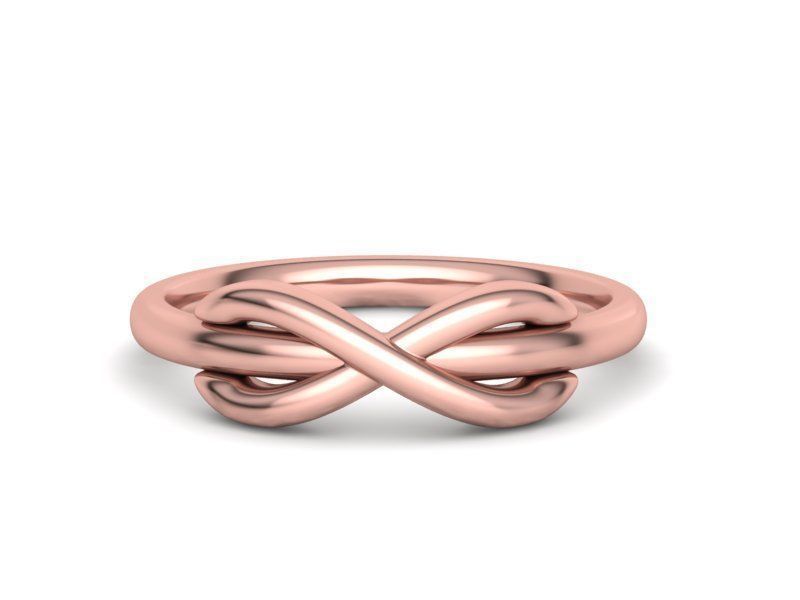 Infinity Knot Ring T-style 3dmodel 3D print model_17