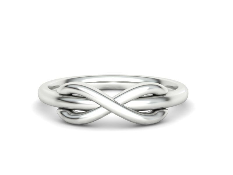 Infinity Knot Ring T-style 3dmodel 3D print model_18