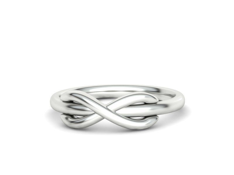 Infinity Knot Ring T-style 3dmodel 3D print model_15
