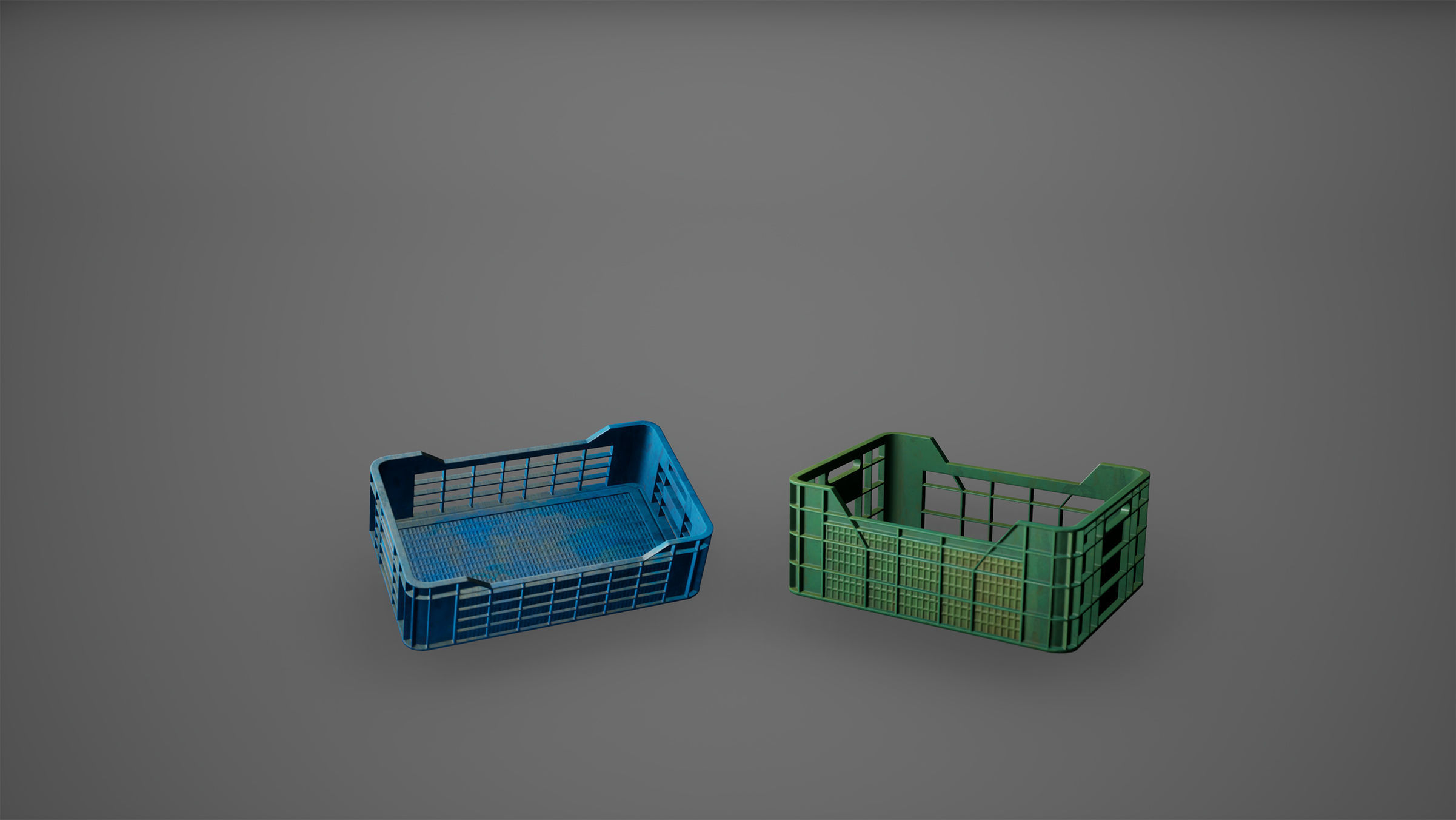 Groceries Set Vegetable Fruit Basket Game Ready Low-poly 3D model_3