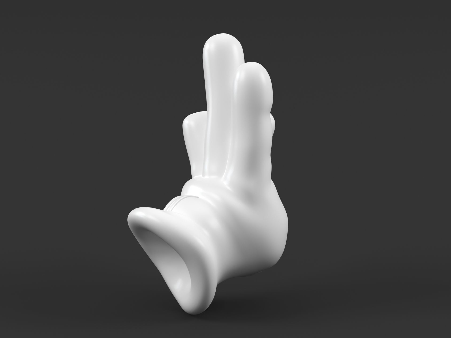 Mickey Buddha hand 3D print model_7
