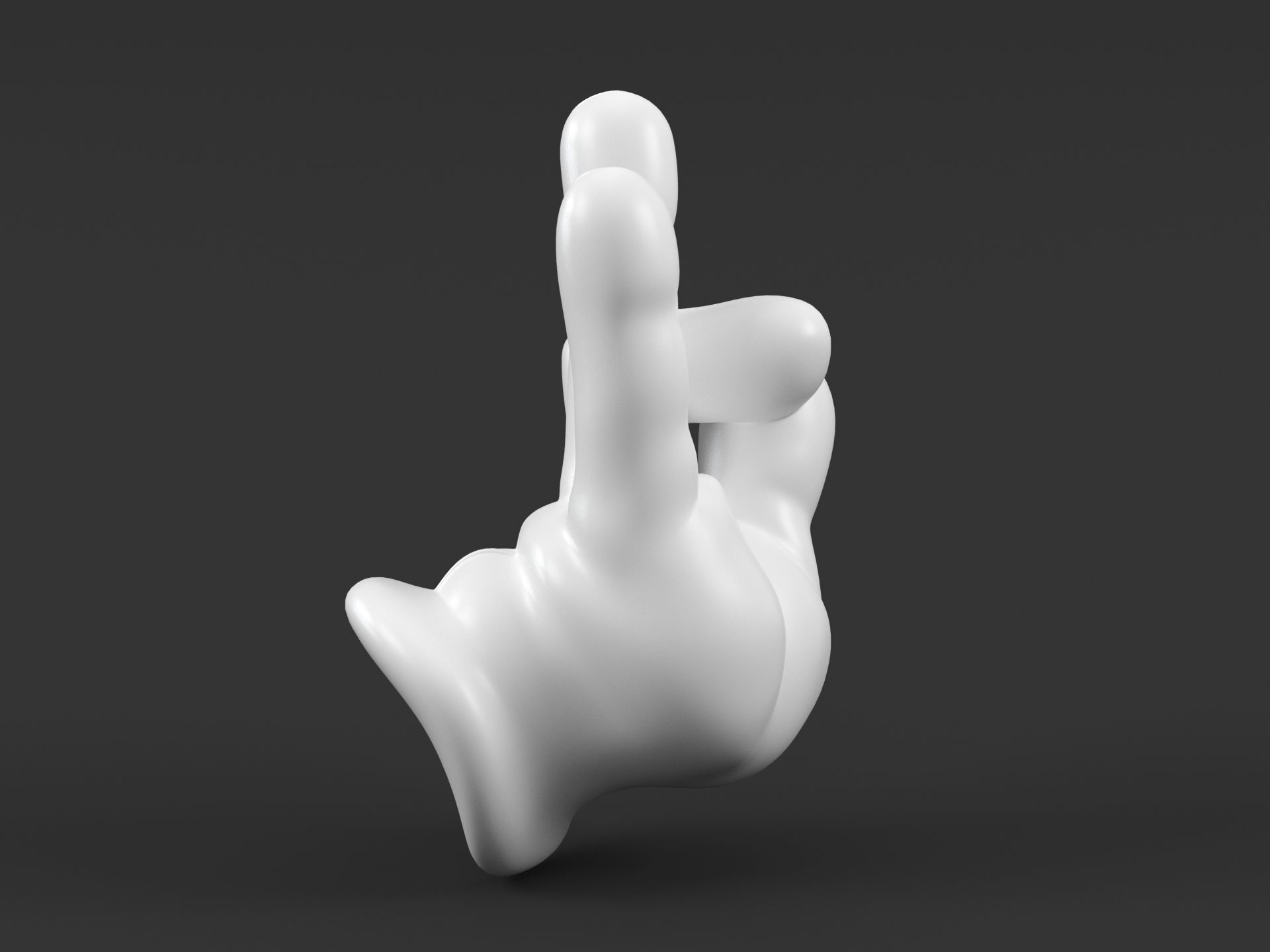 Mickey Buddha hand 3D print model_8