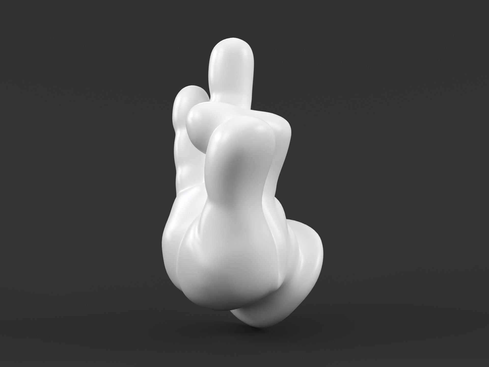 Mickey Buddha hand 3D print model_3