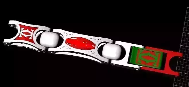 Braclet sword with lebanese flag