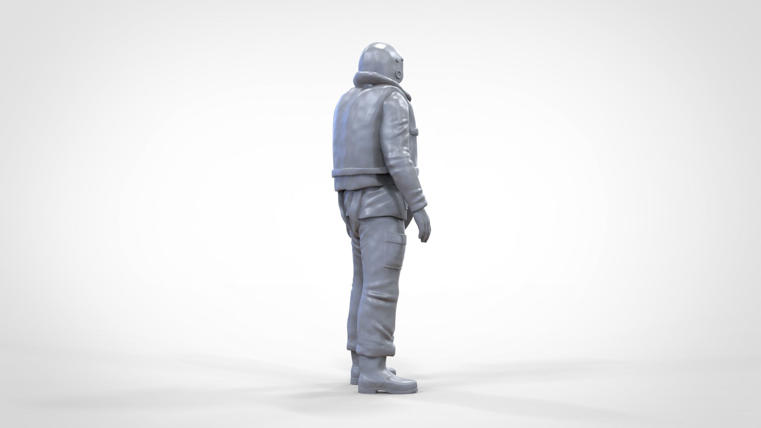 N2 Lifeboat Crew Volunteer  RNLI Rescue crew 3D print model_16