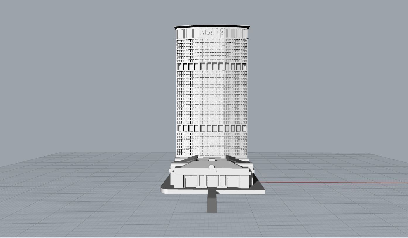 New York Metlife and Gran Central Station Building New York 3D print model_3