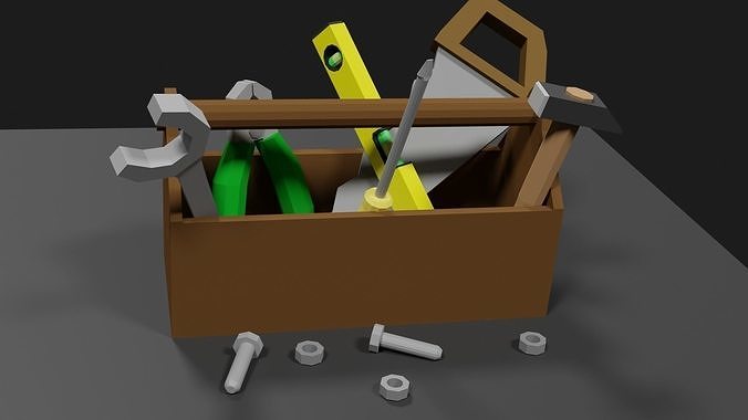 Lowpoly Toolkit Comic Style Low-poly 3D model