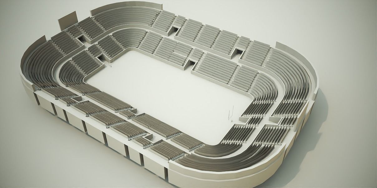 Low poly Football Stadium Low-poly 3D model_8