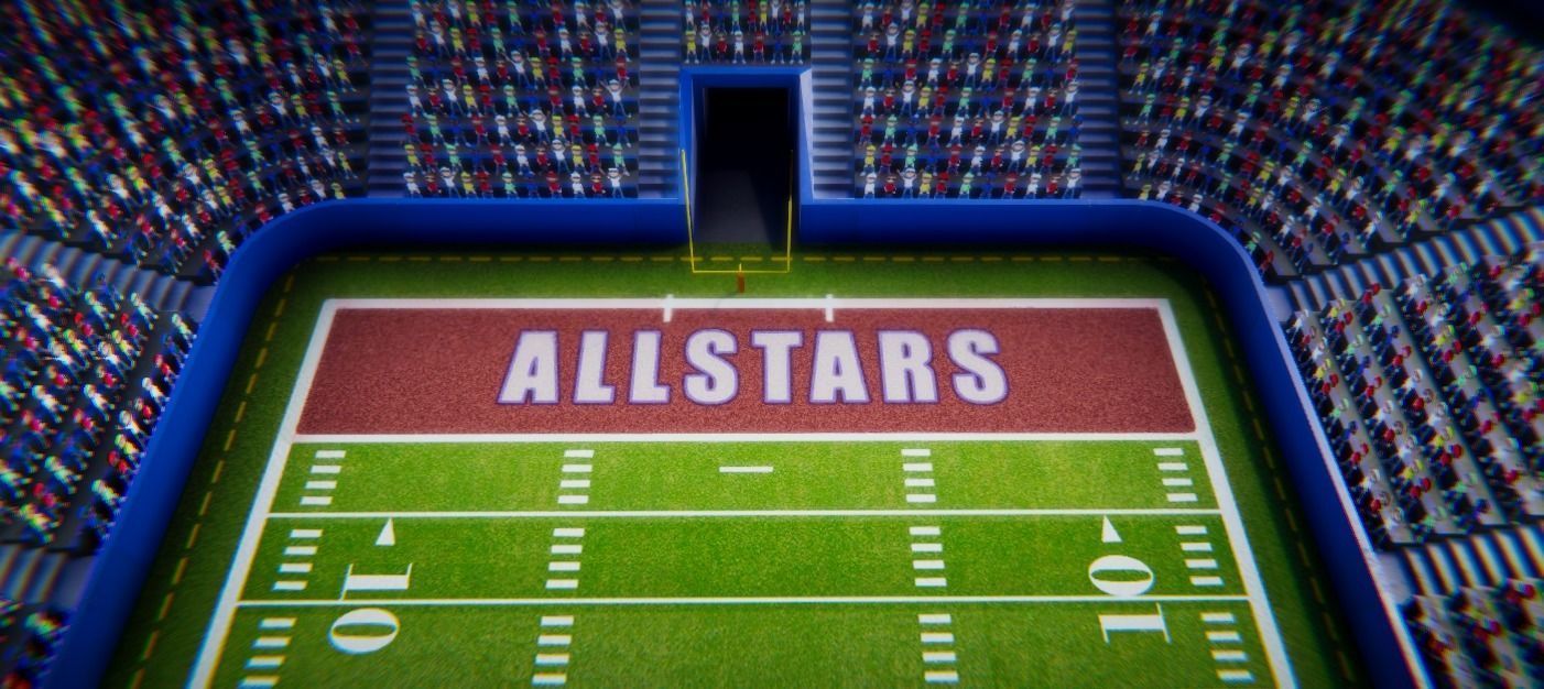 Low poly Football Stadium Low-poly 3D model_4